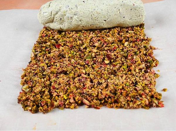 Cranberry Pistachio Cheese Log - Step 4